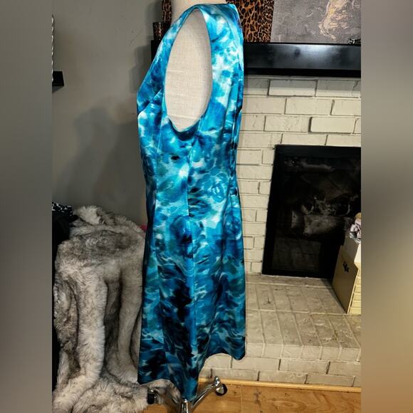 CONNECTED APPAREL Shades of Blue Dress Size 12 New - Picture 4 of 10